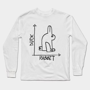 Duck Rabbit optical illusion Long Sleeve T-Shirt